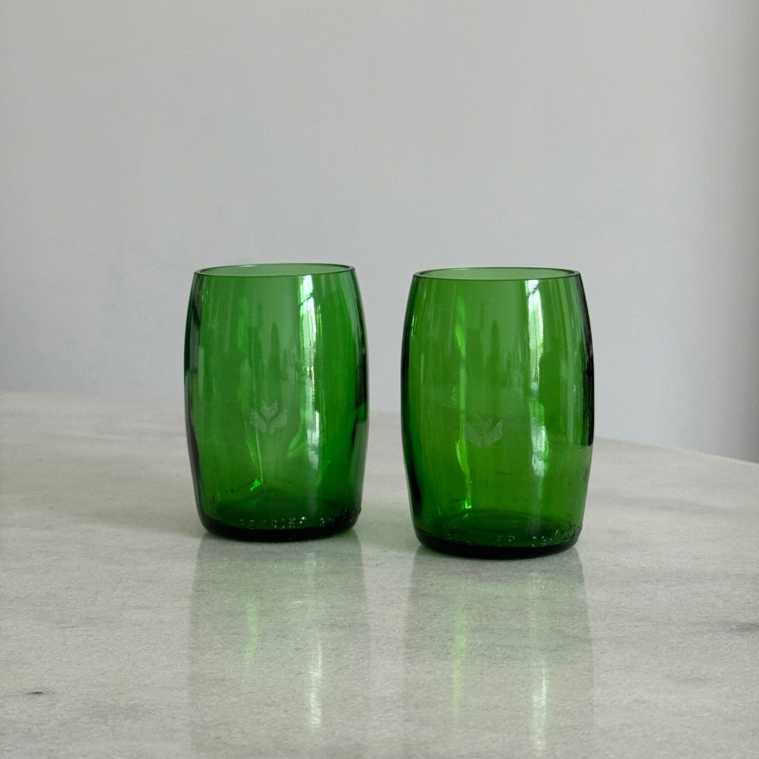 Set of 3 Perrier Drinking Glasses