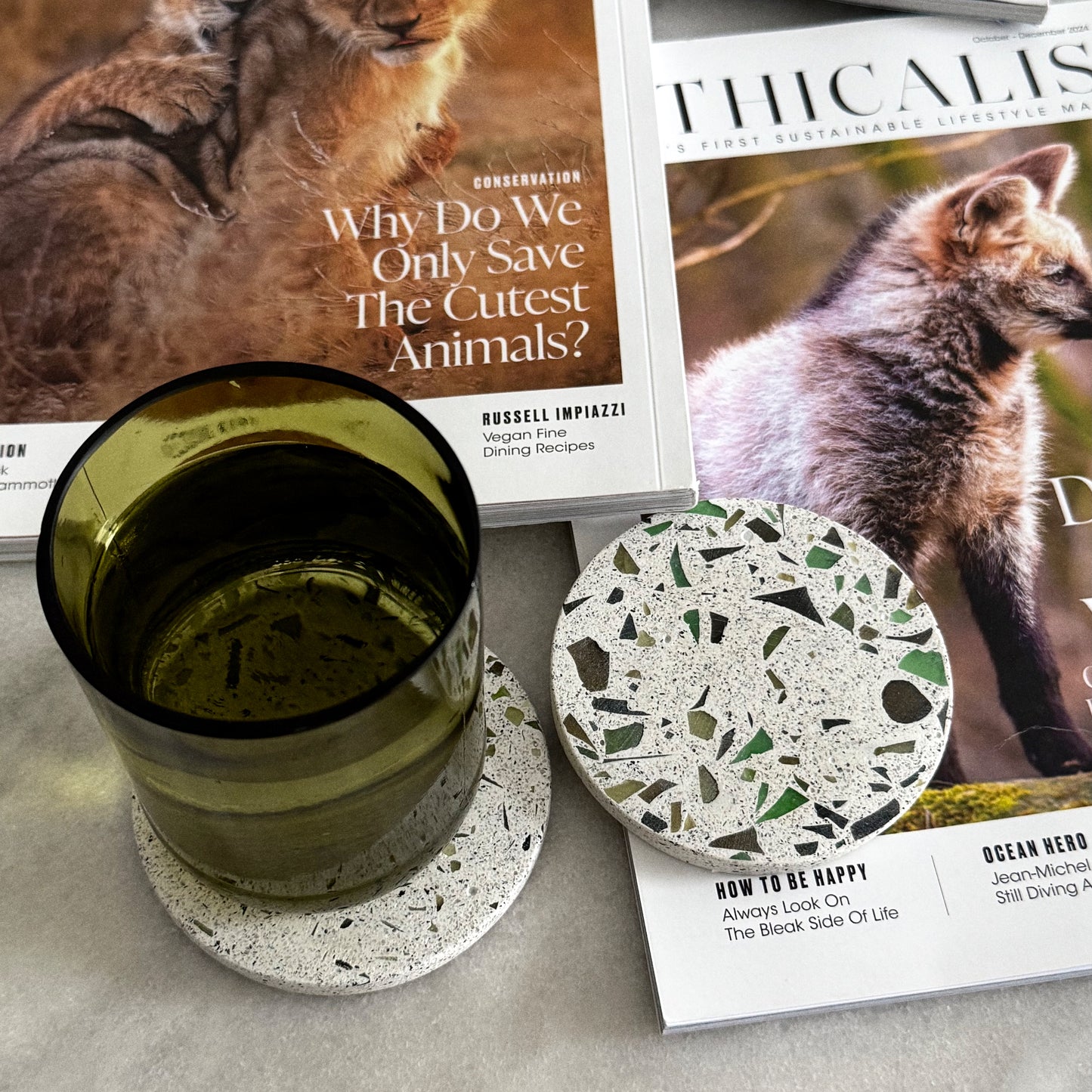 Mosaic coasters, set of 2