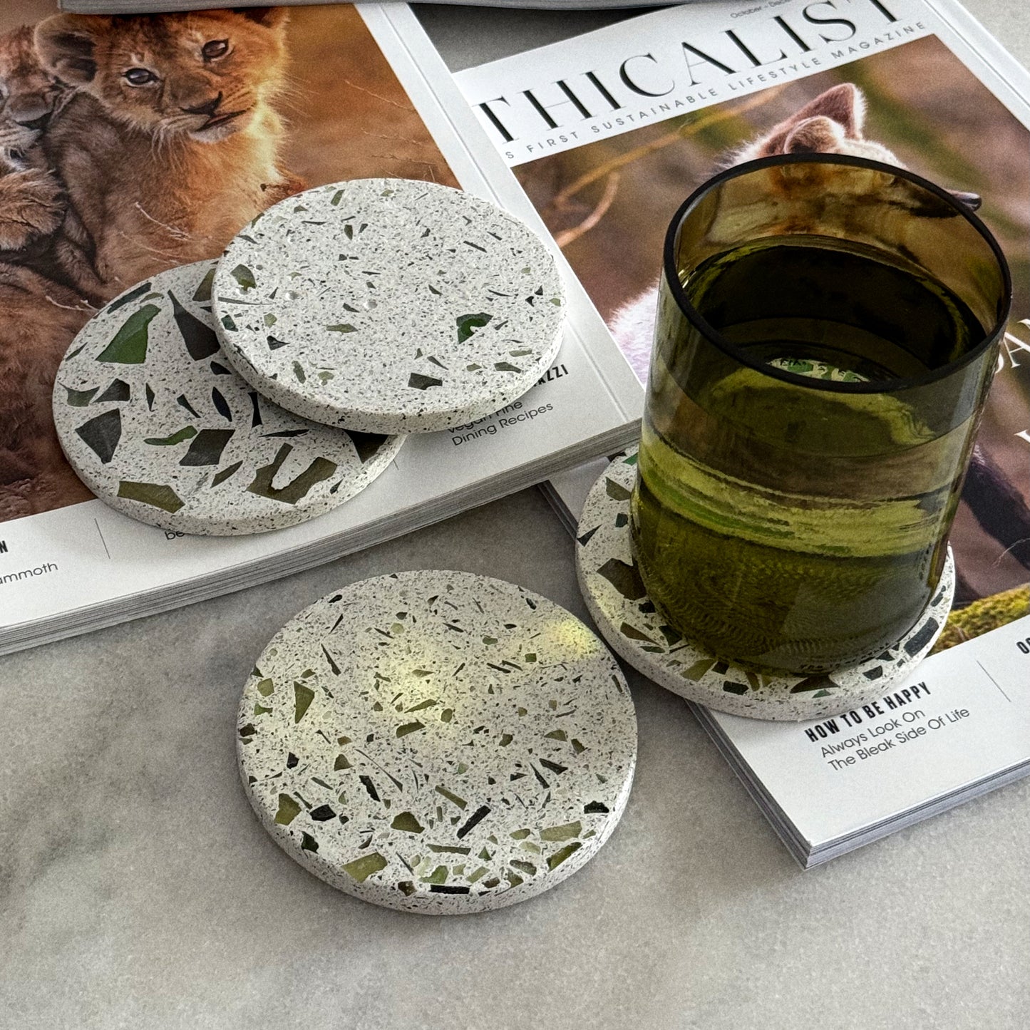 Mosaic coasters, set of 2
