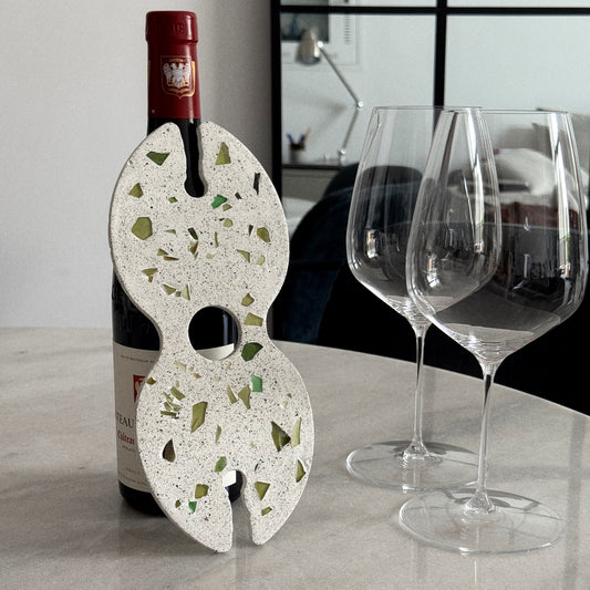 Mosaic Glass & Bottle Holder