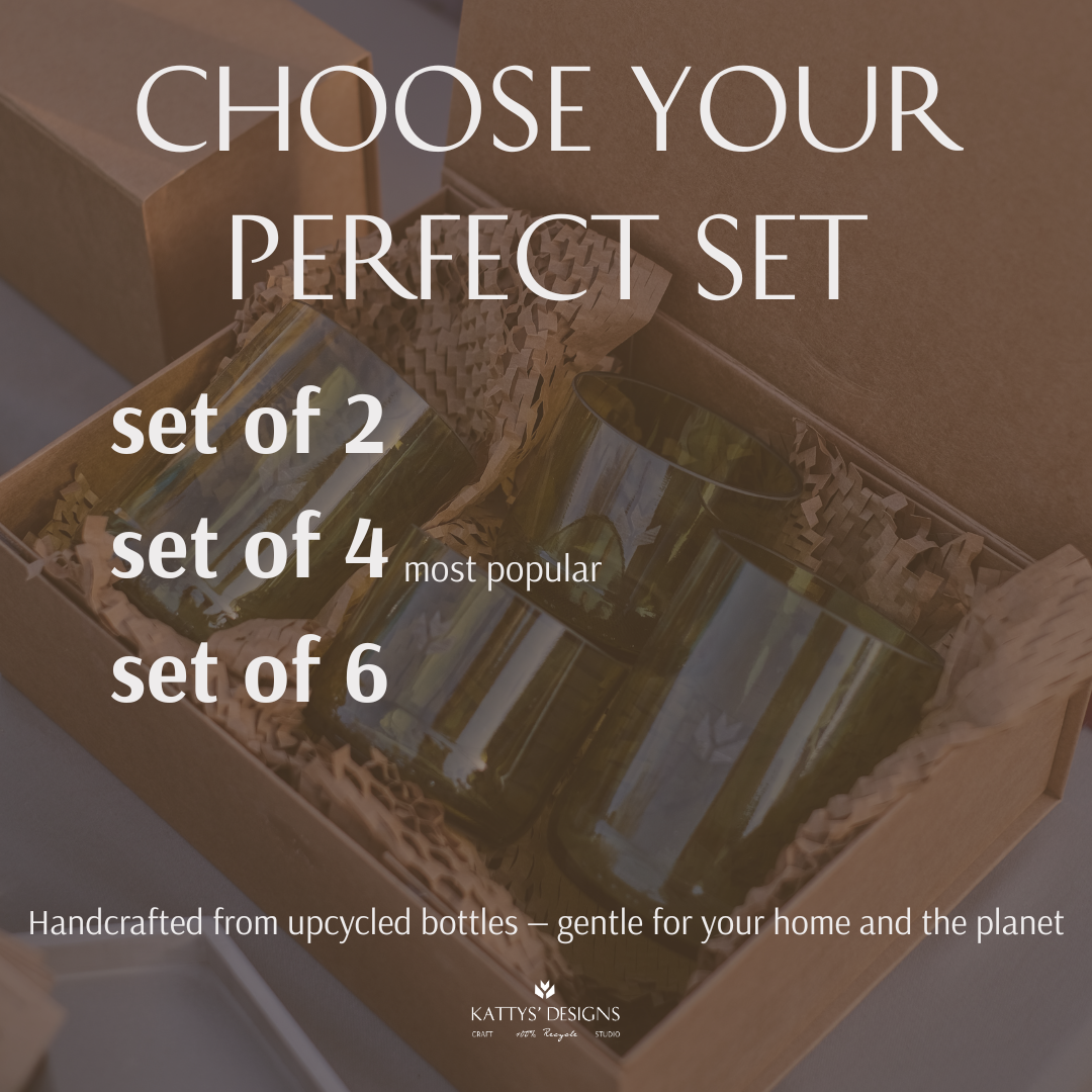 Upcycled Drinking Glasses